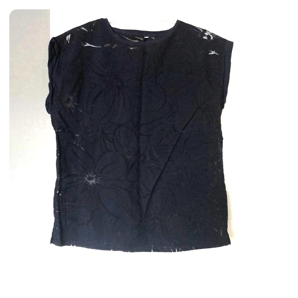 RW& Co Navy Top, Size Small